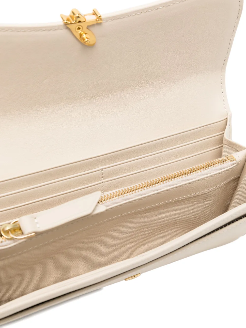 Agnès B. Leather Wallet In Neutral