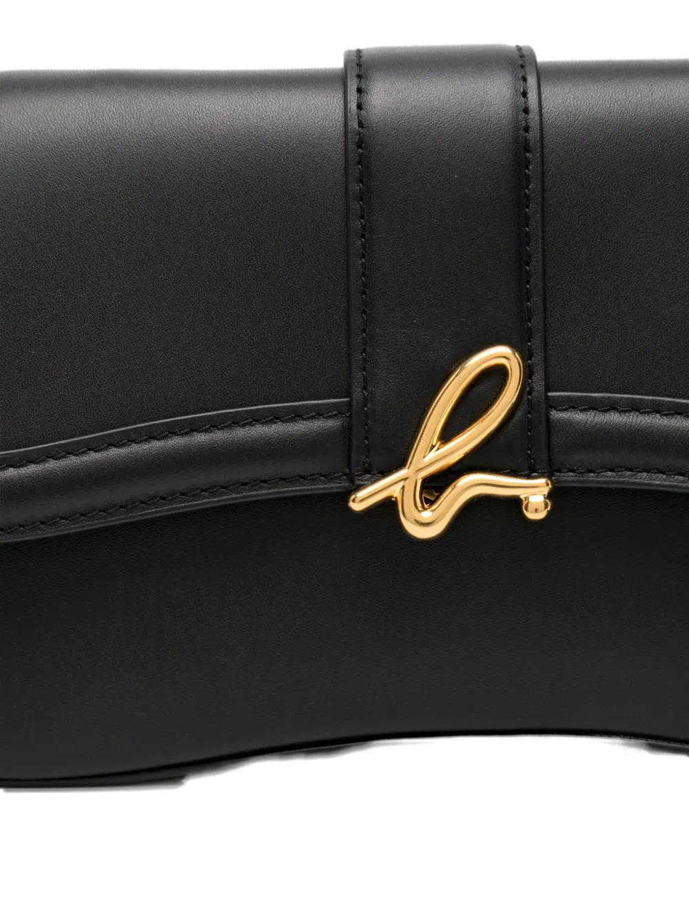 Agnès B. Logo-plaque Crossbody Bag In Black