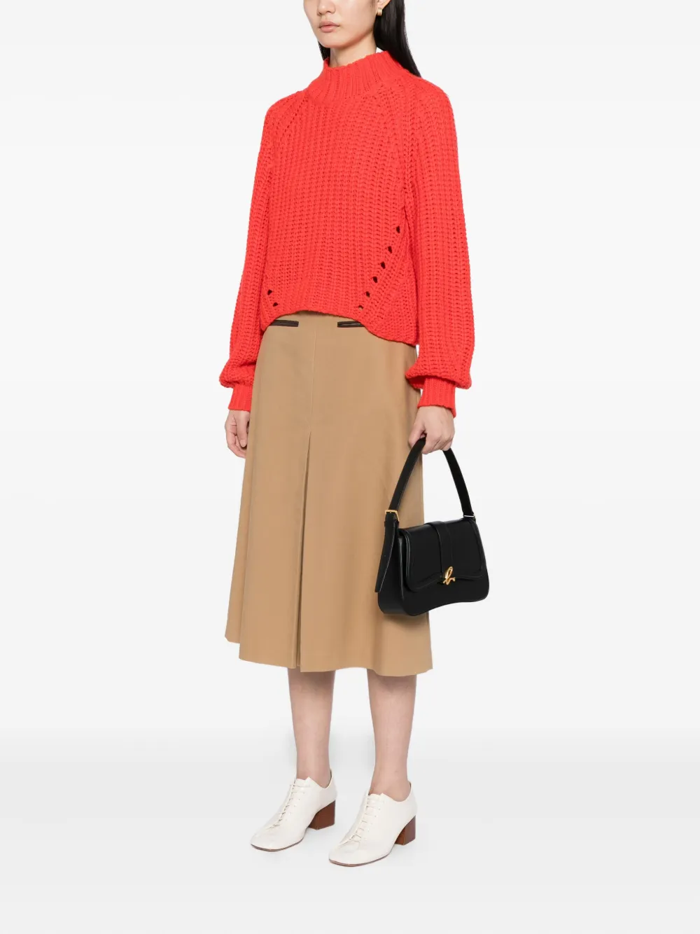Agnès B. Logo-plaque Shoulder Bag In Black