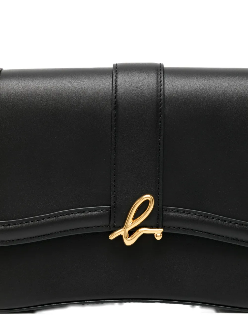 Agnès B. Logo-plaque Shoulder Bag In Black
