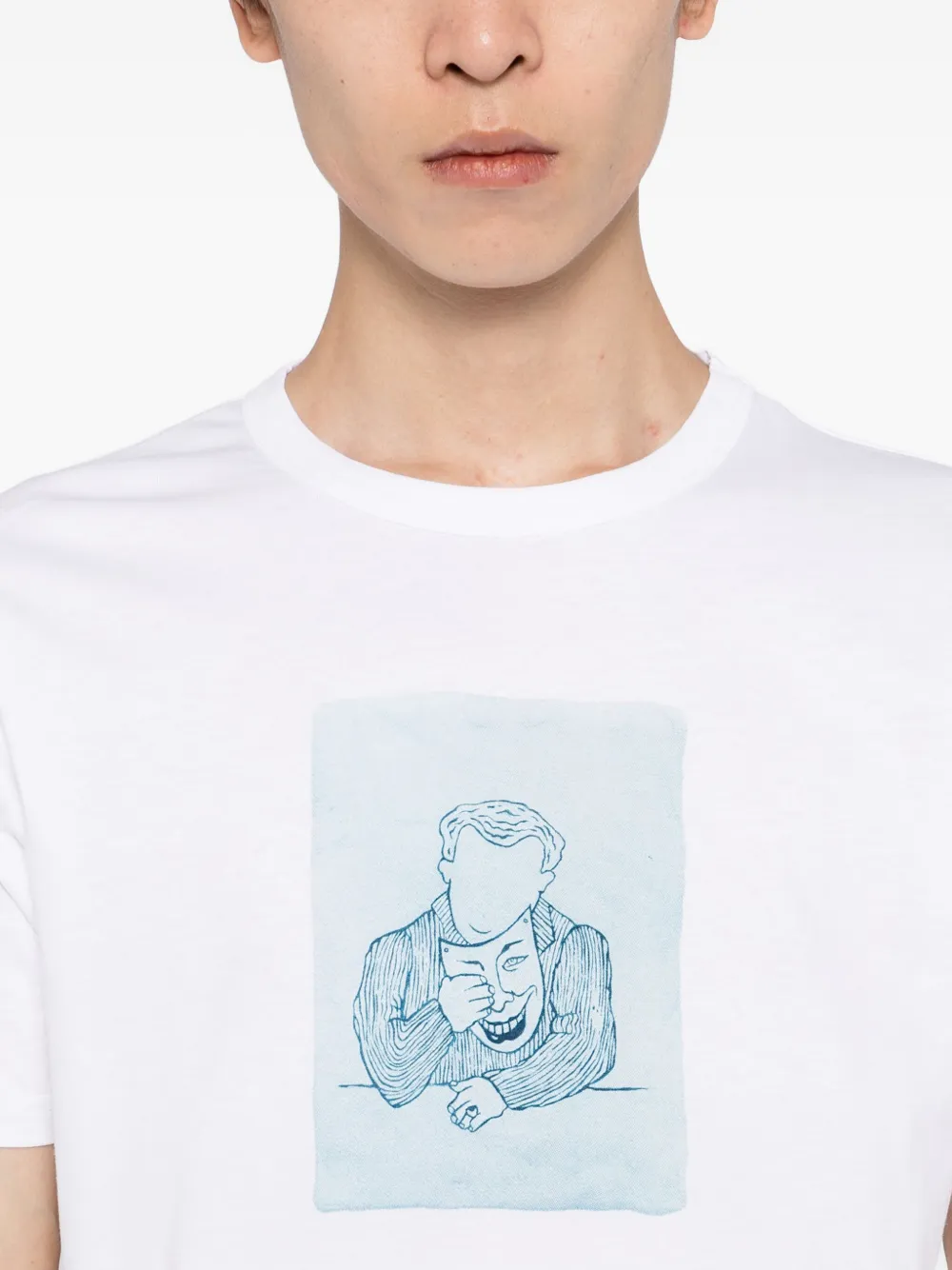 Agnès B. X Brendan Lynch Le Mixte T-shirt In White