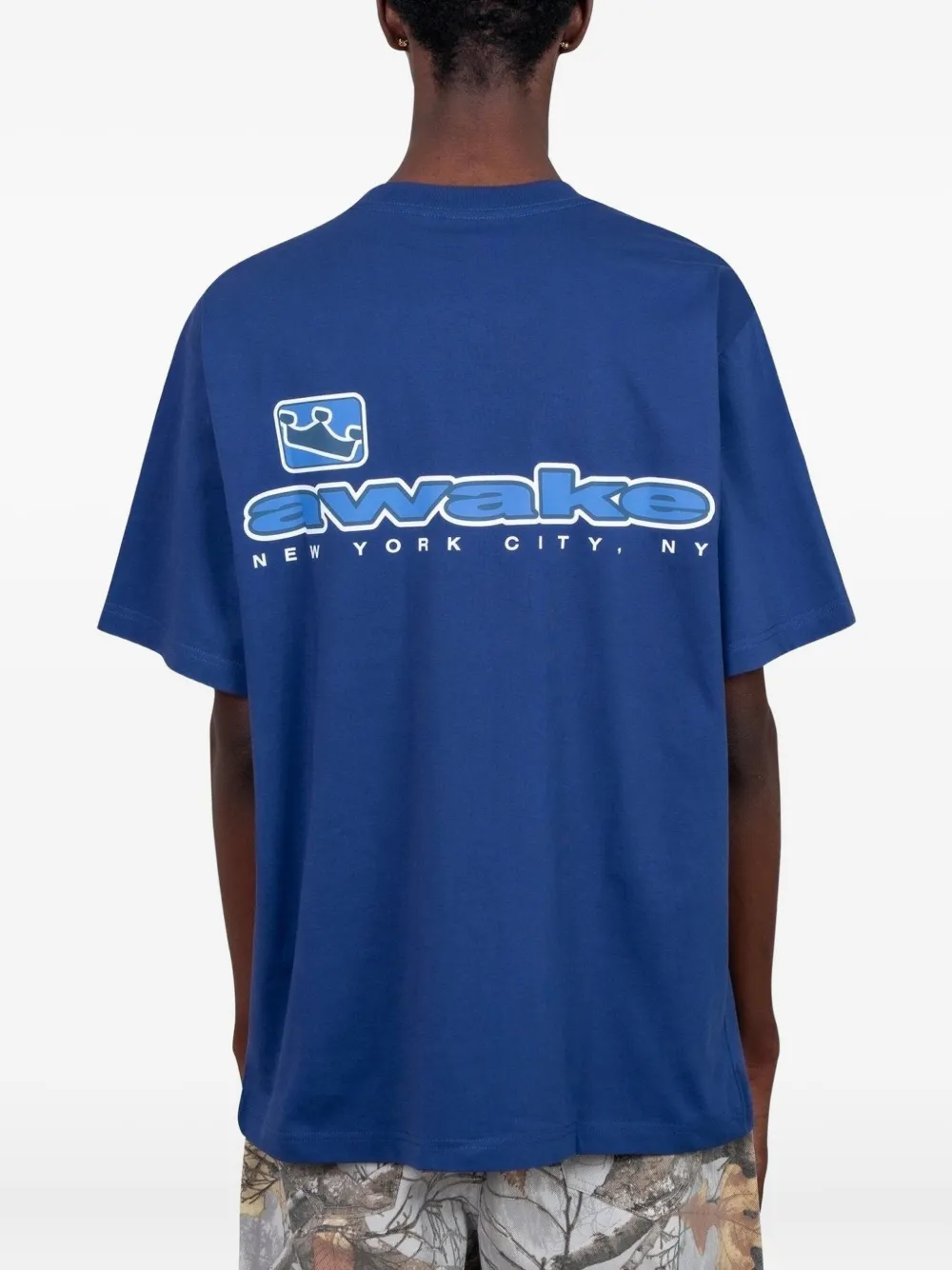 Awake Ny New York City T-shirt In Blue