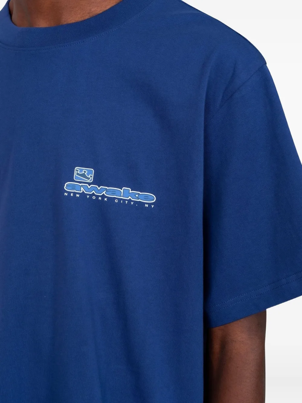Awake Ny New York City T-shirt In Blue