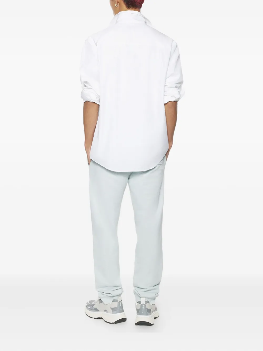 Maison Kitsuné Broek met logopatch Grijs