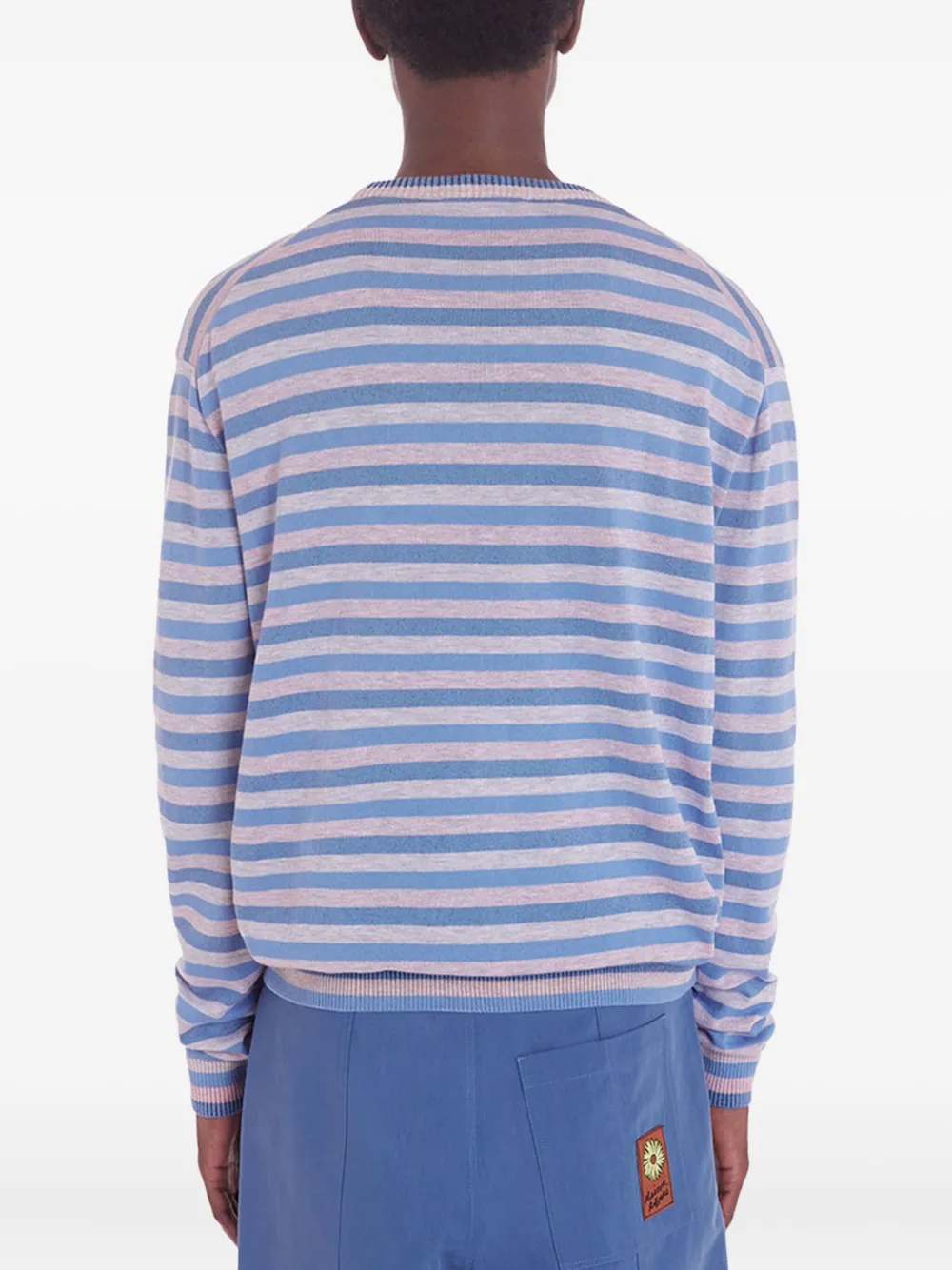 Maison Kitsuné Gestreepte trui Blauw