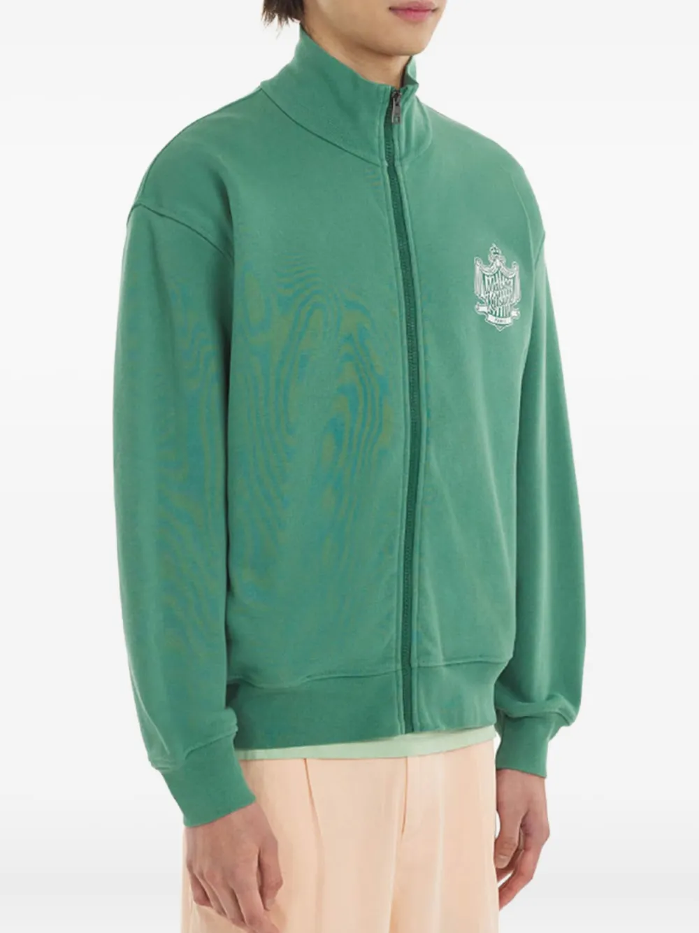 Maison Kitsuné Sweater met rits - Groen