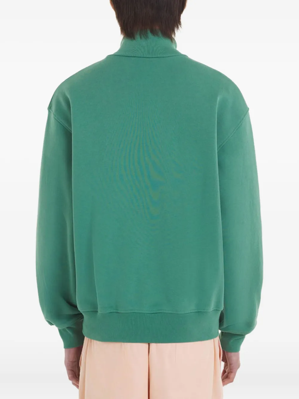 Maison Kitsuné Sweater met rits Groen