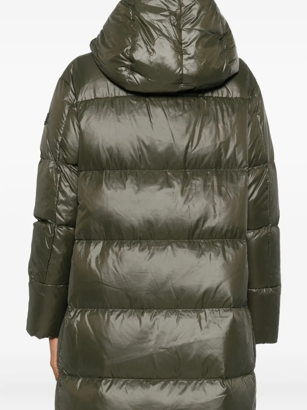 Peuterey Hooded Parka Coat In Green
