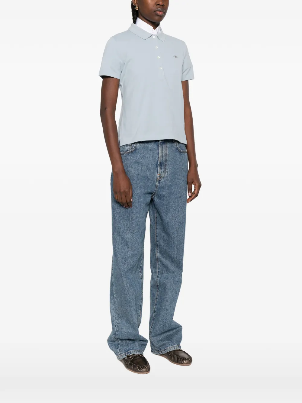  Gant Short-sleeve Polo Top - Blue 
