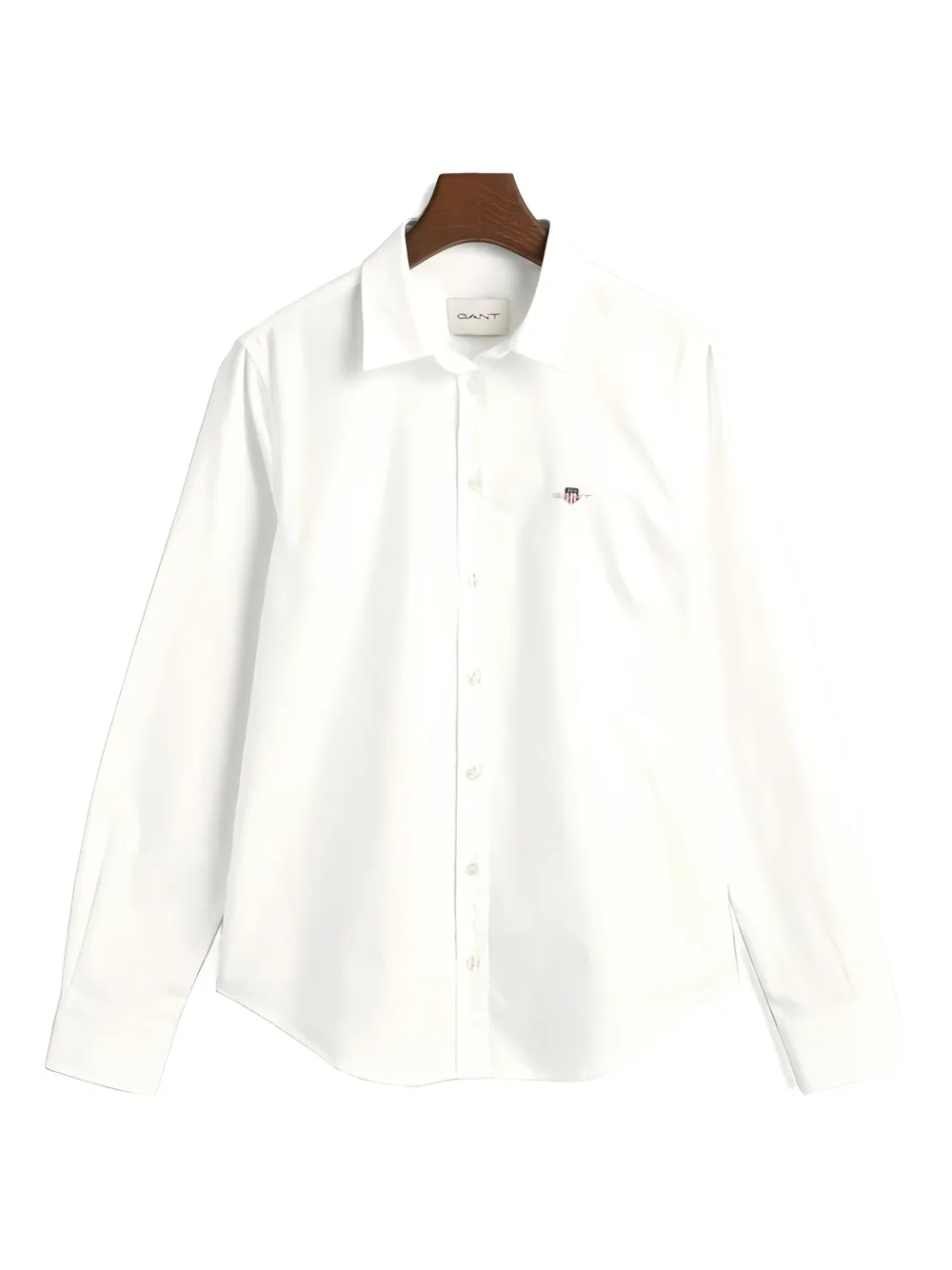 Gant buttoned logo shirt - Bianco