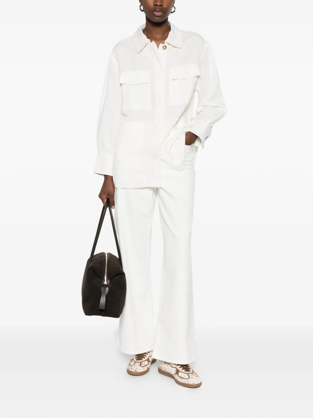  Gant Button-fastening Flap-pocket Overshirt - Neutrals 