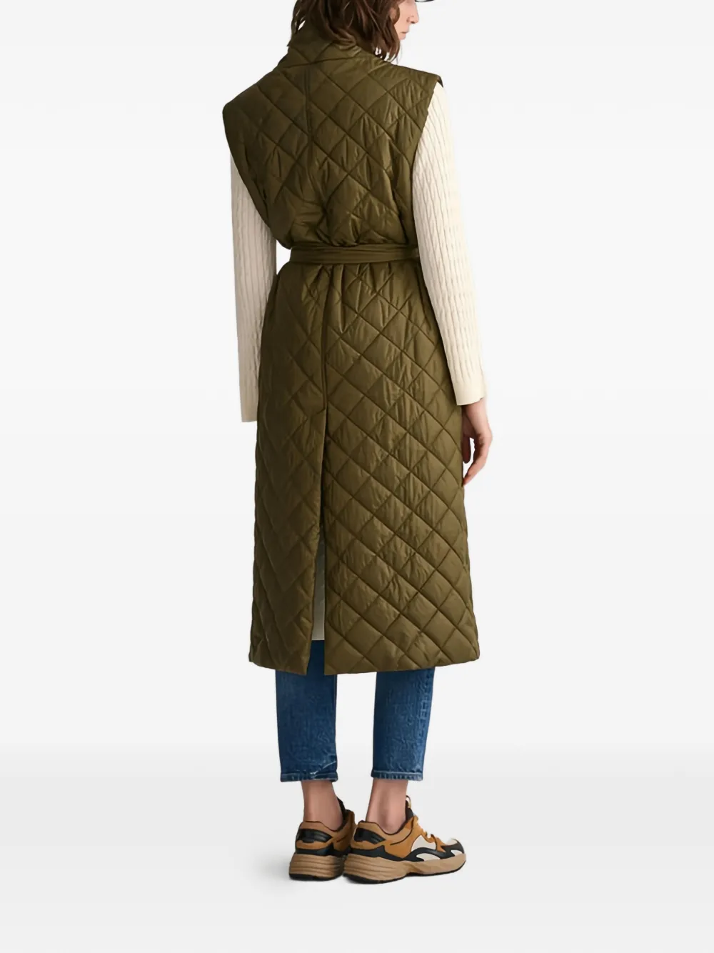 Quilted Belted Coat