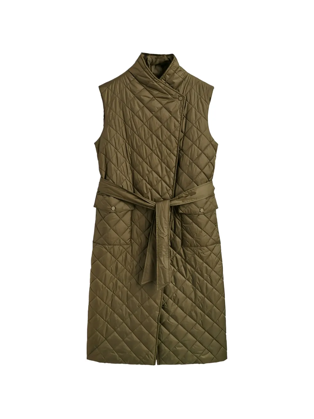 Gant quilted belted coat - Verde
