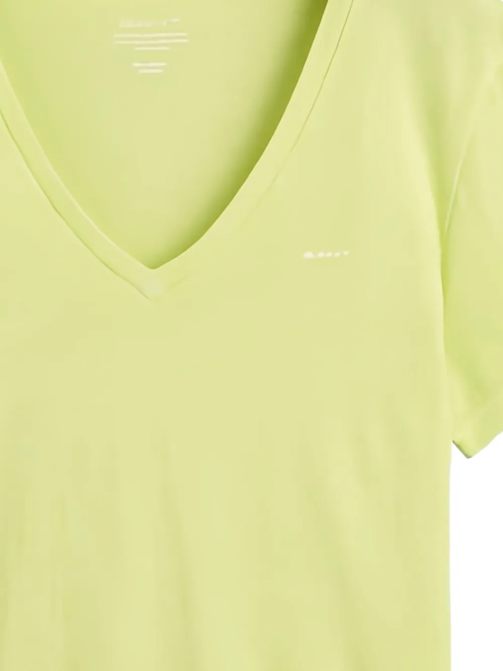  Gant V-neck T-shirt - Yellow 