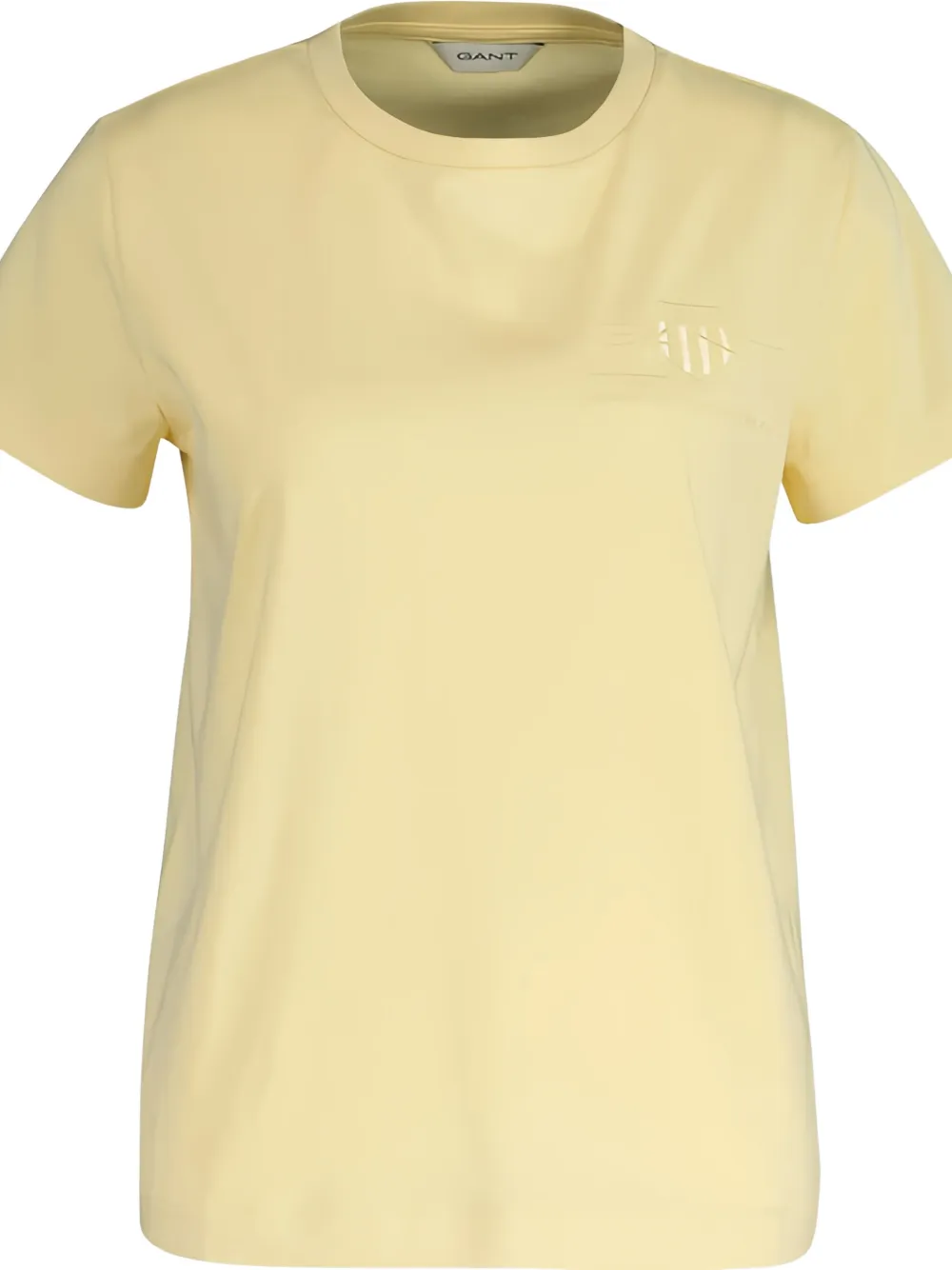 Gant T-shirt met logodetail Geel