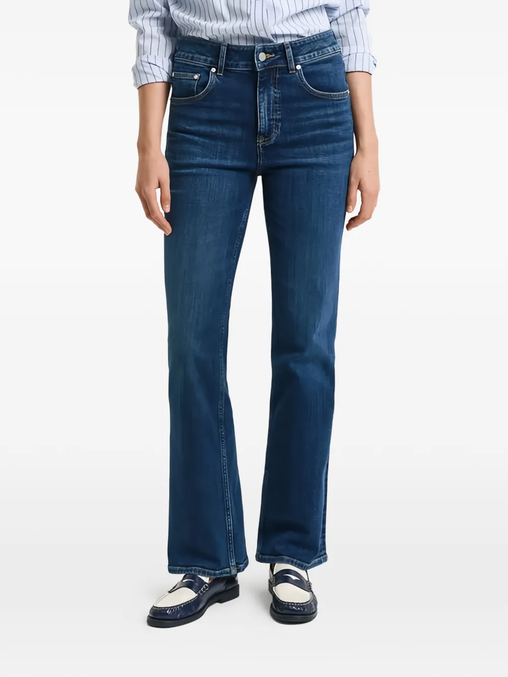  Gant Flared Denim Jeans - Blue 