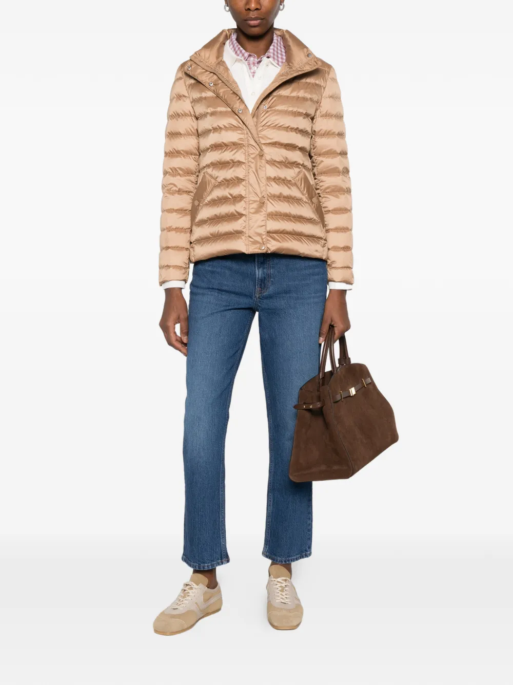  Gant Bunda Quilted Puffer Jacket - Brown 