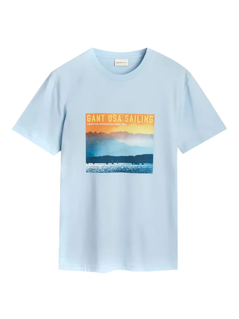 Gant printed T-shirt - Blu