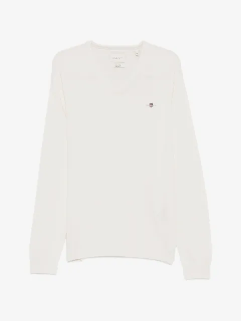 Gant suéter con logo y cuello en V
