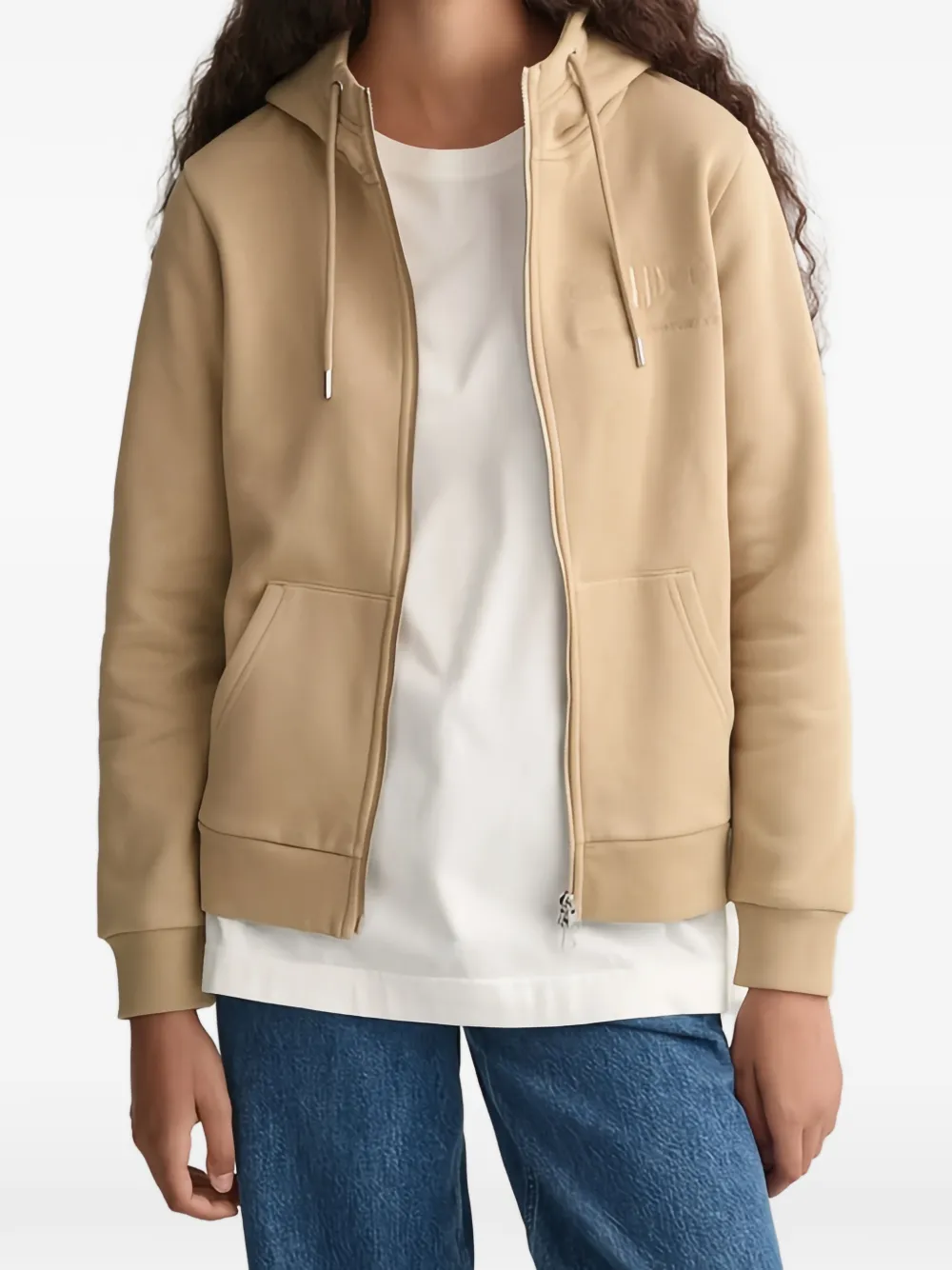 Gant zip-up hoodie - Beige