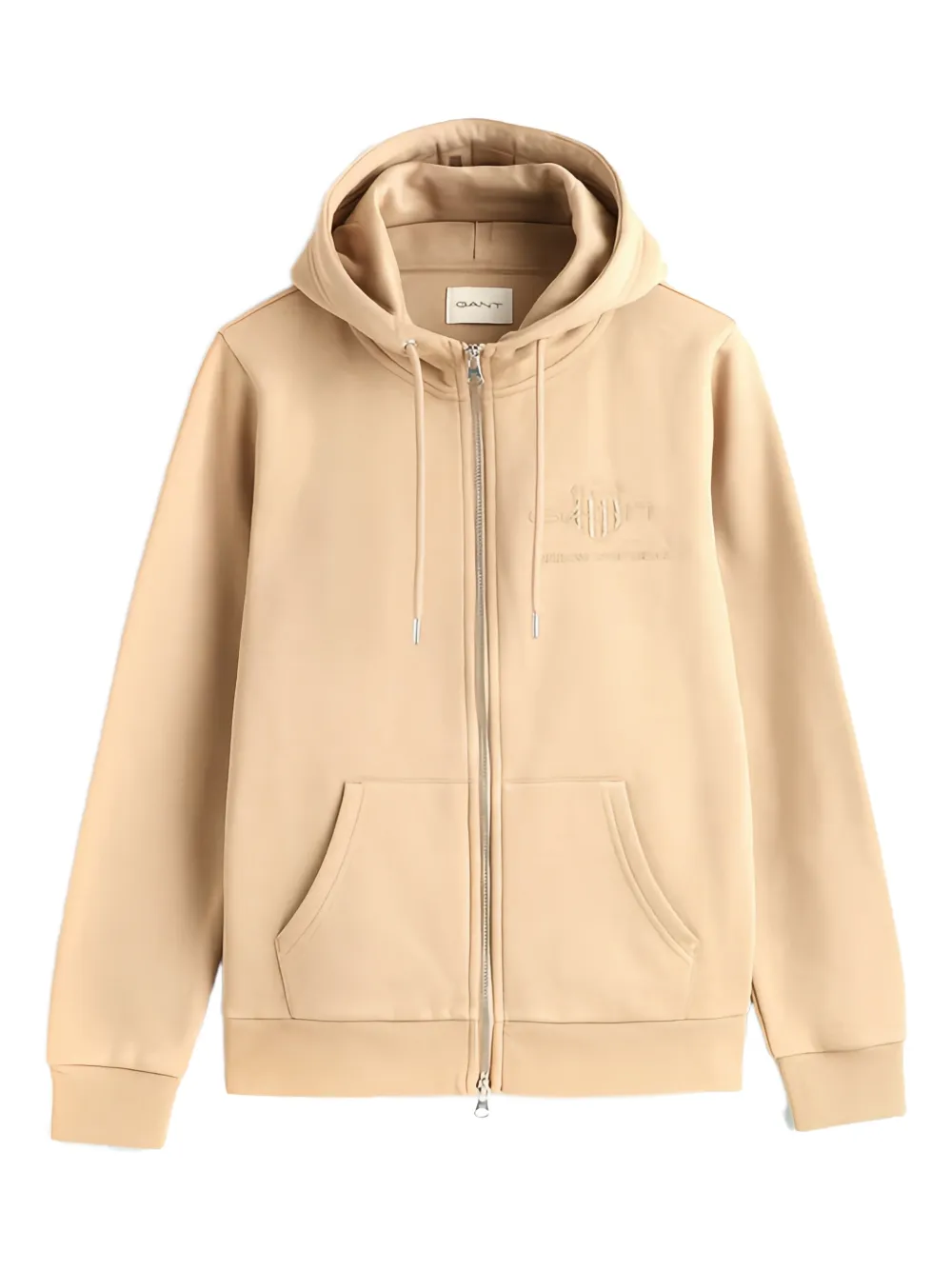 Gant zip-up hoodie - Toni neutri