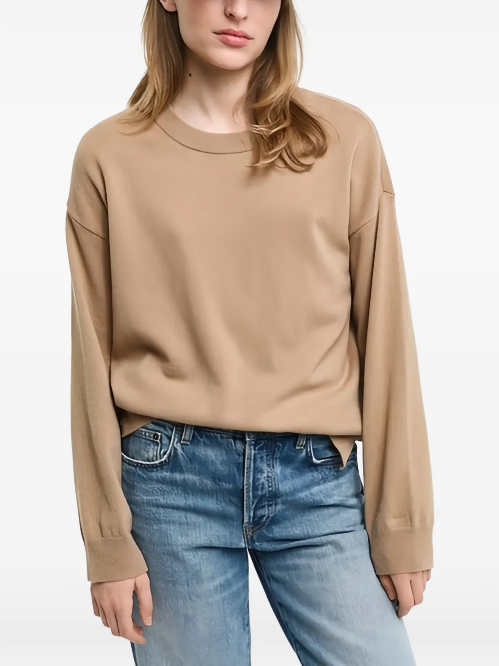  Gant Crew-neck Sweatshirt - Brown 
