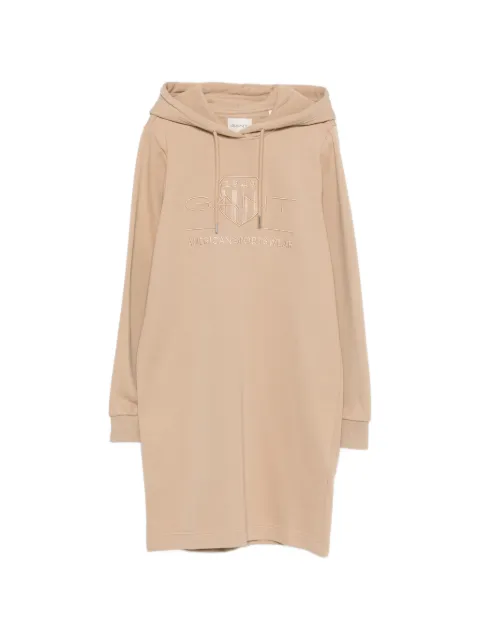 Gant hooded long-sleeved dress