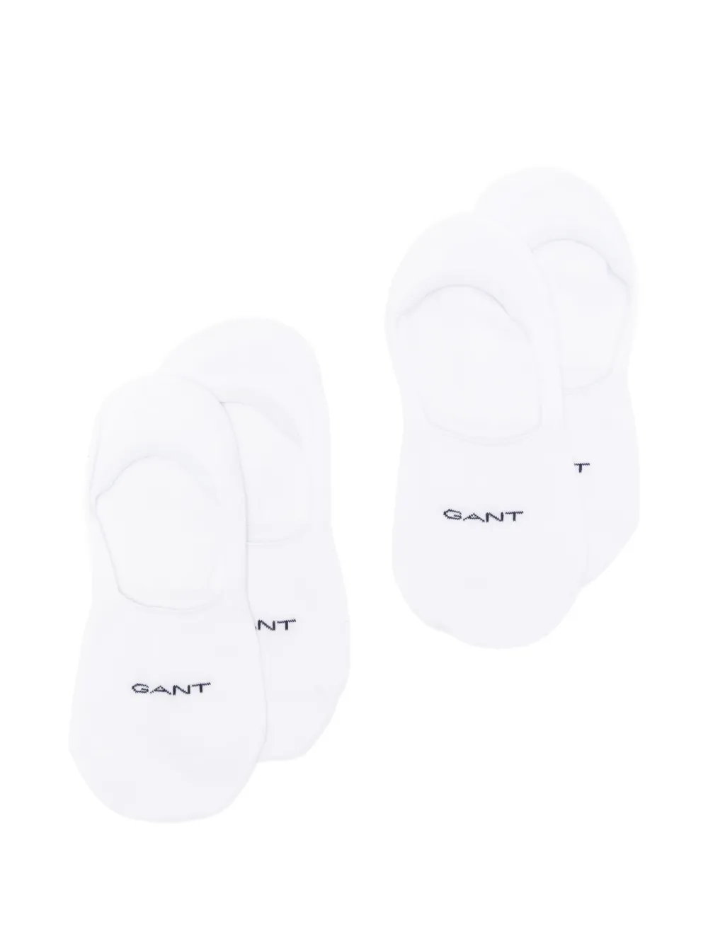 Gant invisible logo socks (set of two) - Bianco
