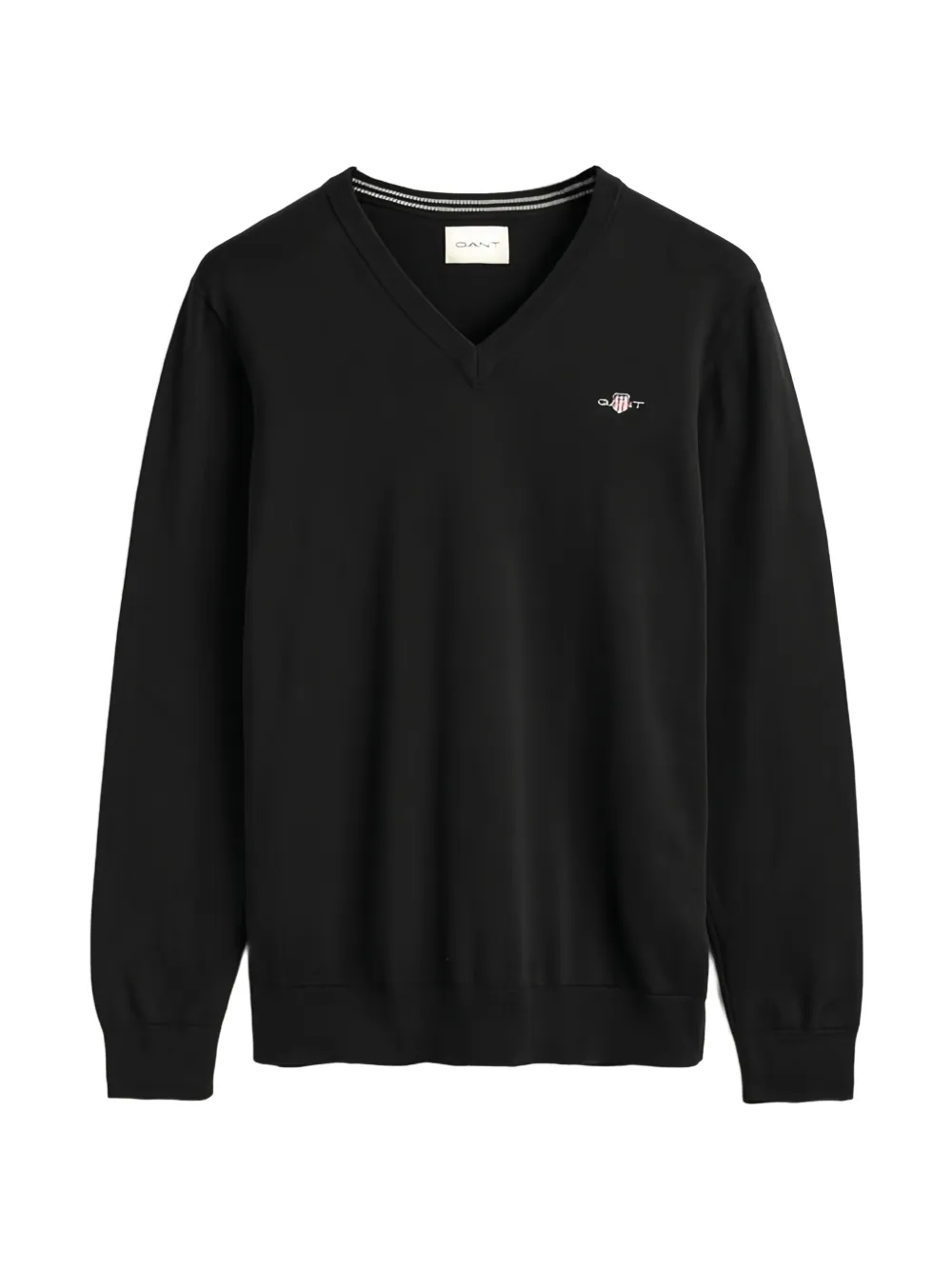 Gant V-neck logo sweater - Nero