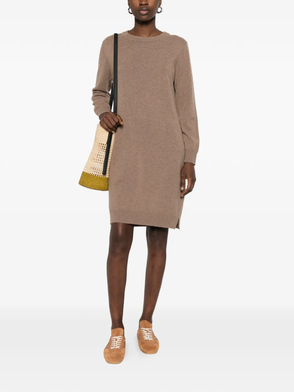  Gant Long-sleeve Midi Dress - Brown 