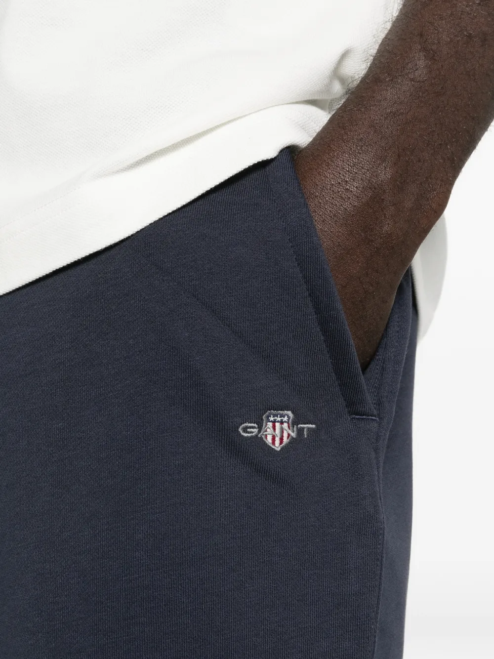 Gant Trainingsshorts met trekkoord Blauw