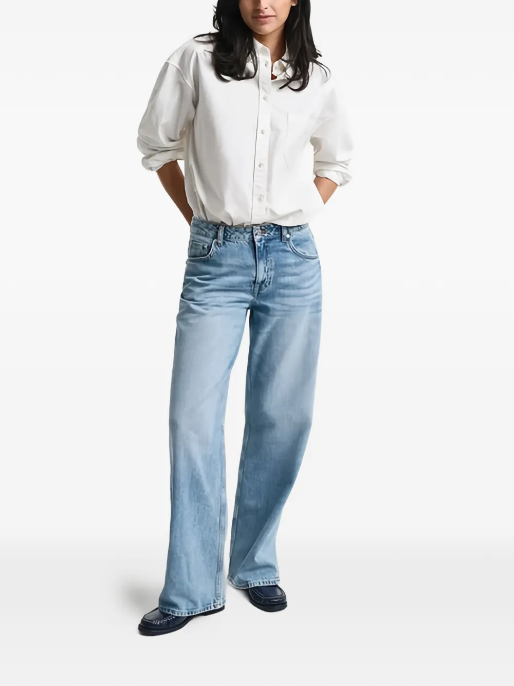  Gant Flared Denim Jeans - Blue 