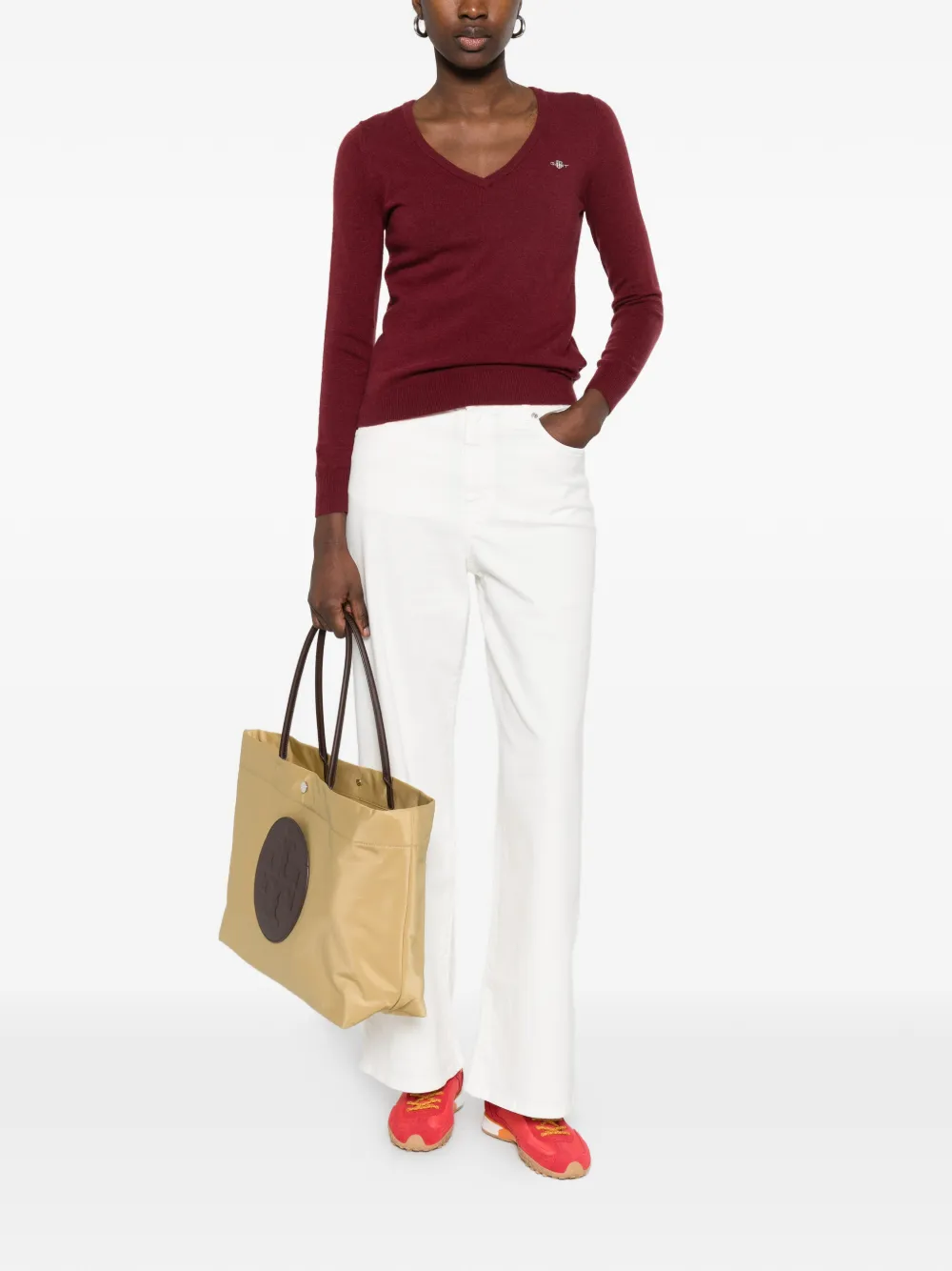  Gant V-neck Sweater - Red 