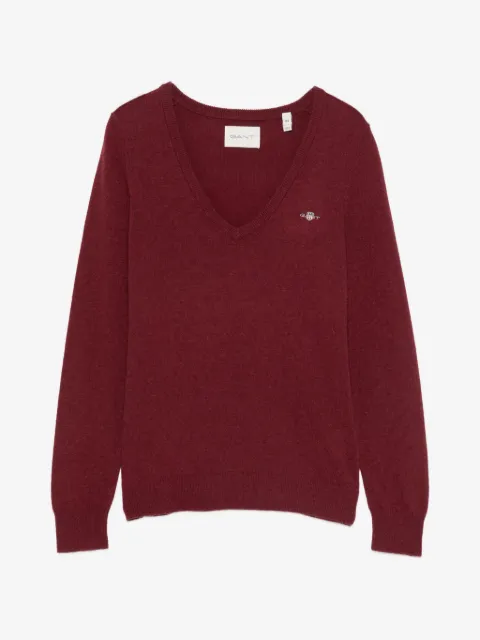Gant sweater med V-hals