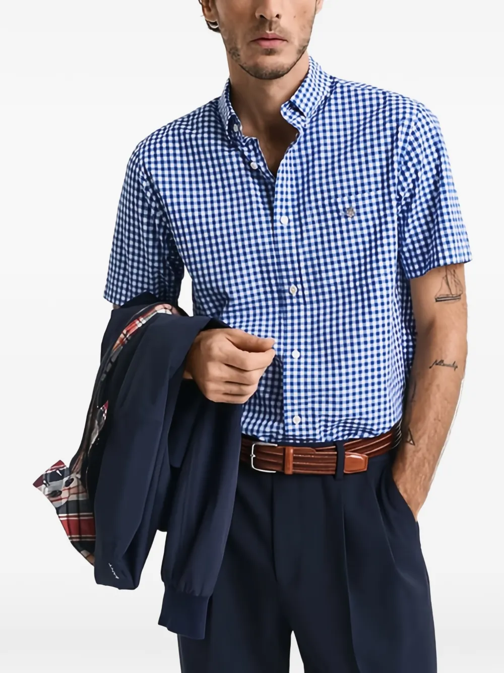 Gant gingham shirt - Blauw