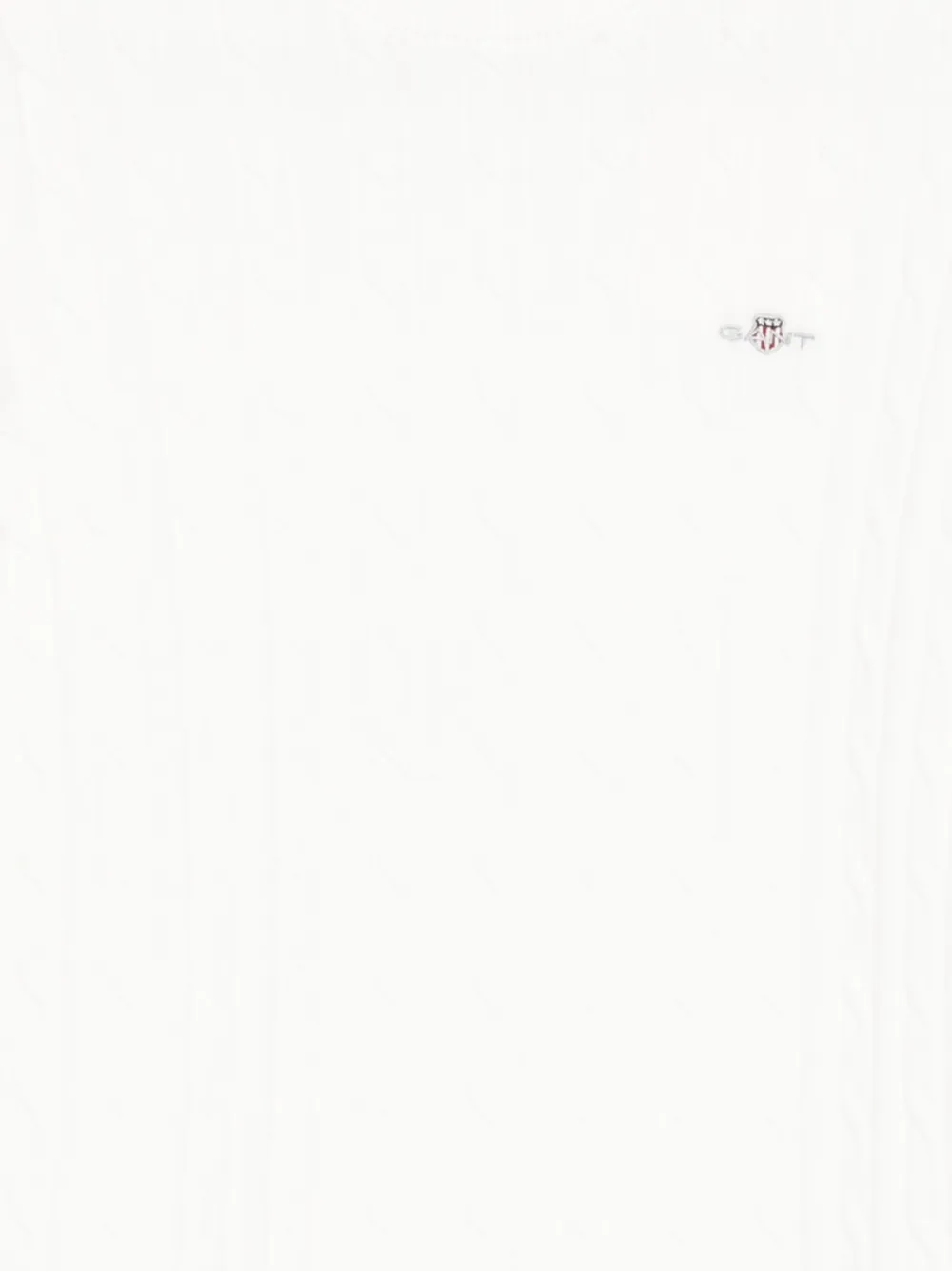  Gant Ribbed Short-sleeve T-shirt - White 