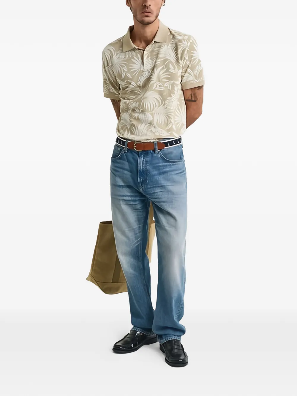 Gant floral polo shirt - Beige