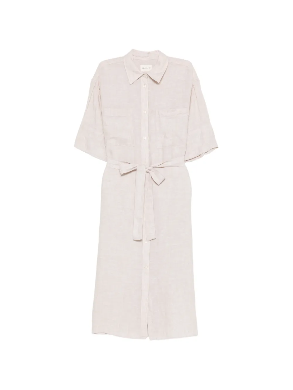 Gant belted midi shirt dress - Toni neutri