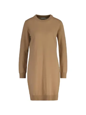 gant knitted dress long-sleeve Midi | Brown WELCOME_EU