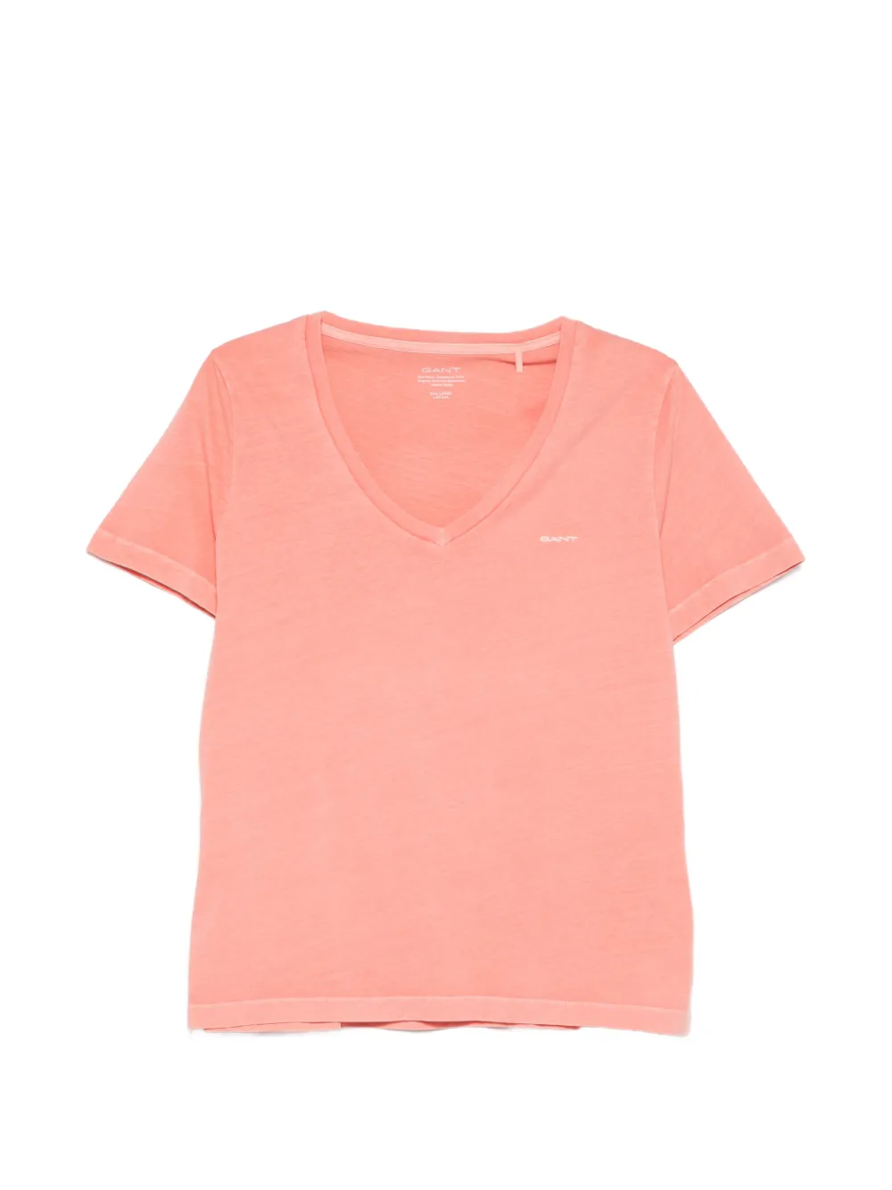 Gant T-shirt con scollo a V - Rosa