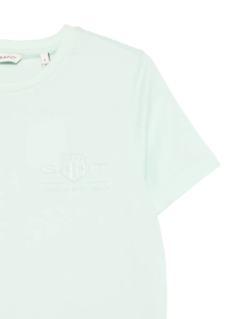  Gant Logo-detail T-shirt - Green 