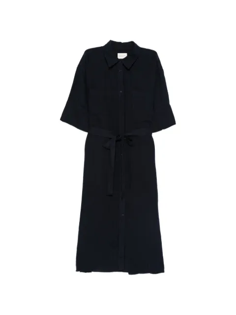Gant collared belted midi dress