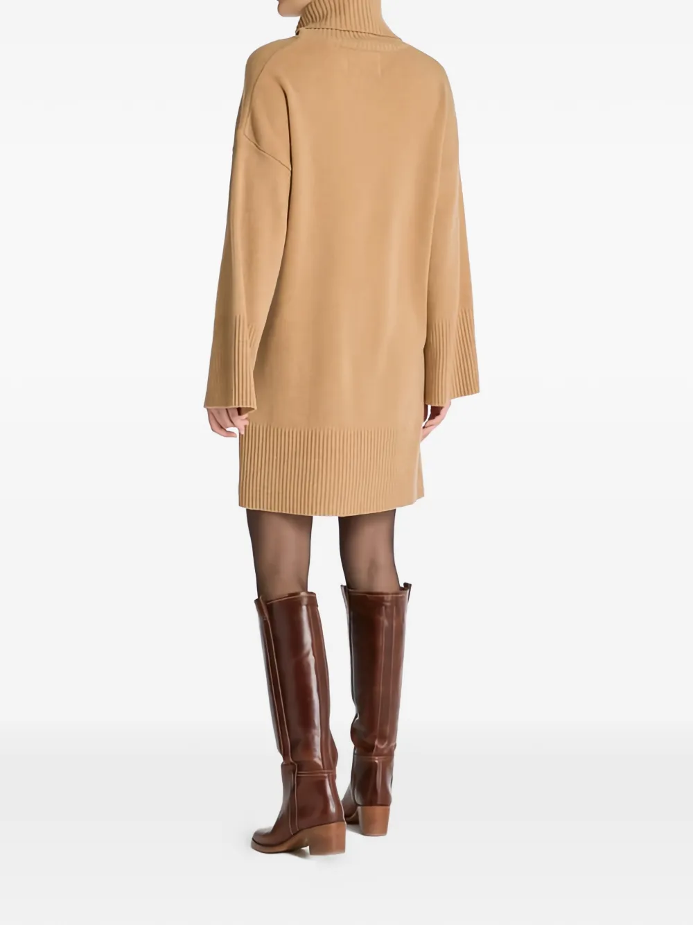  Gant Roll-neck Mini Dress - Neutrals 
