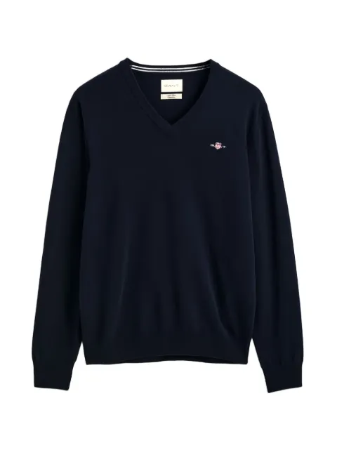Gant V-neck logo sweater