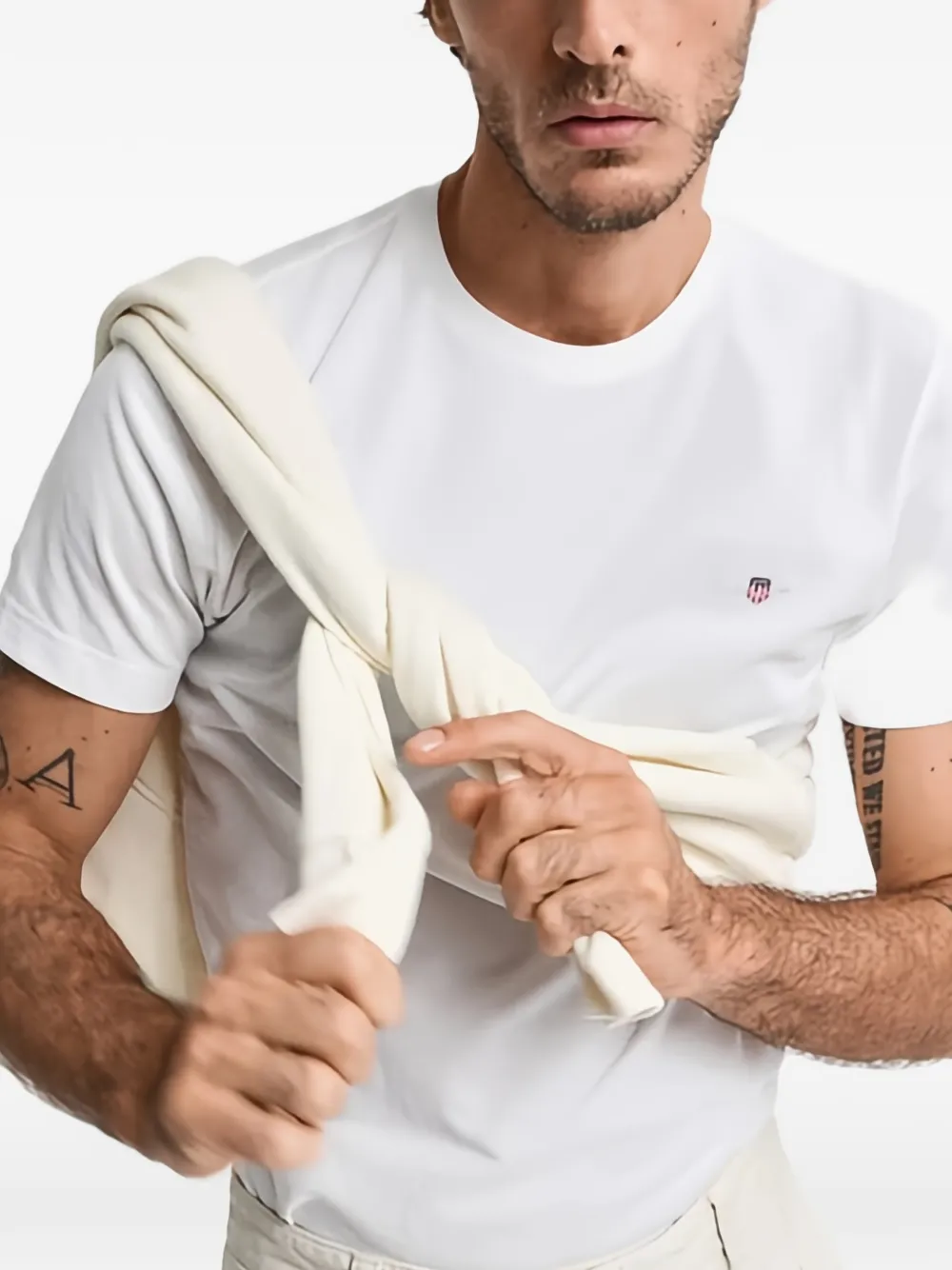 Gant T-shirt met korte mouwen Wit