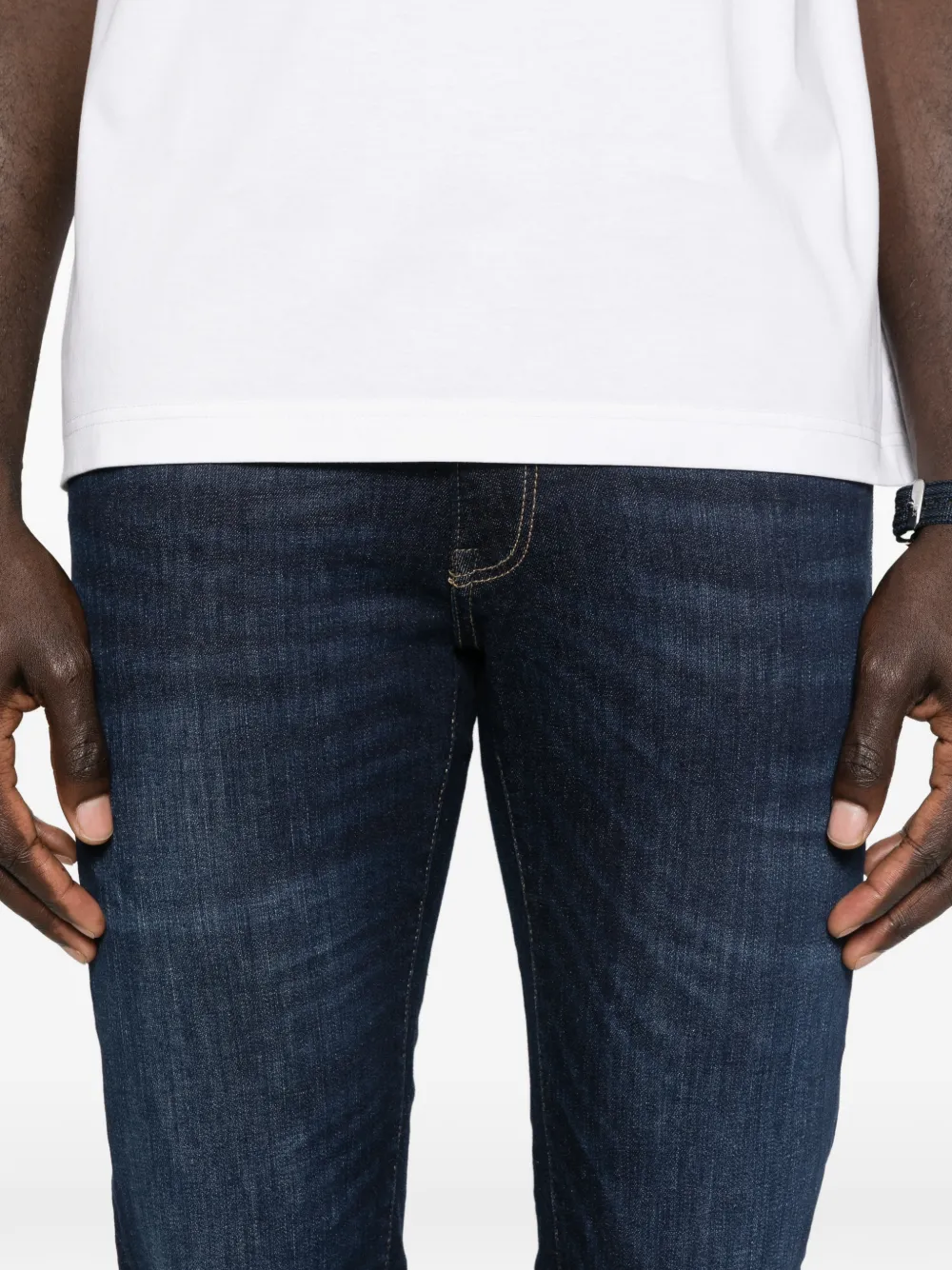 Gant Jeans met vijf zakken Blauw