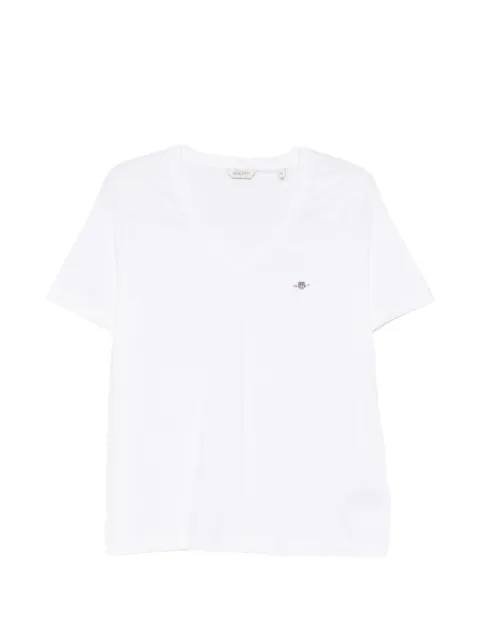 Gant playera con logo y cuello en V