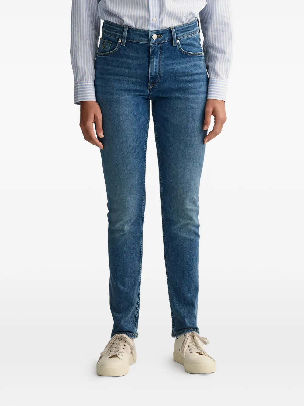 Gant button jeans - Blu