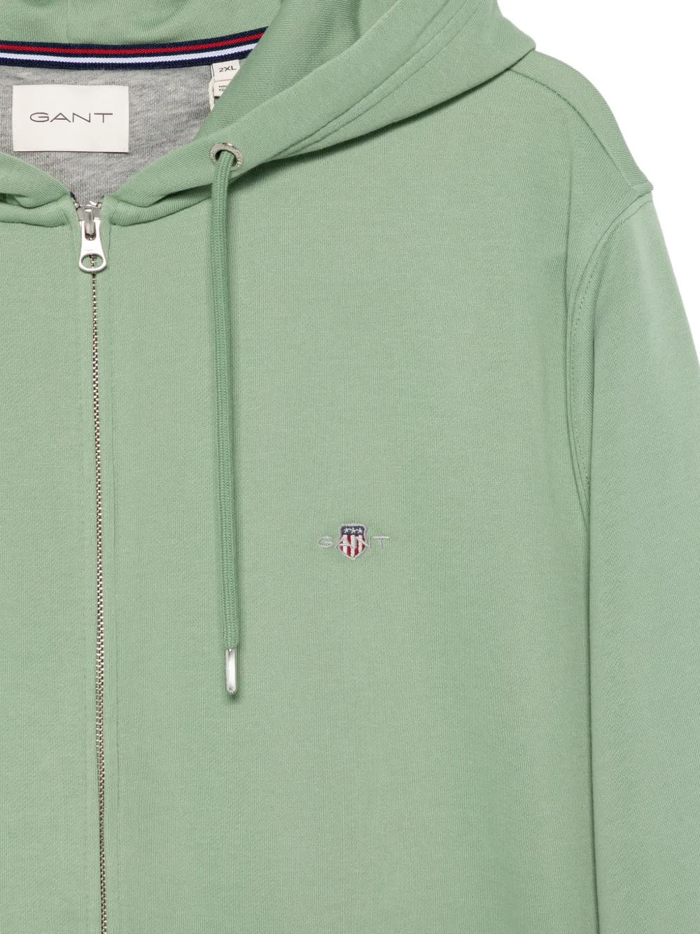  Gant Zip-up Hoodie - Green 