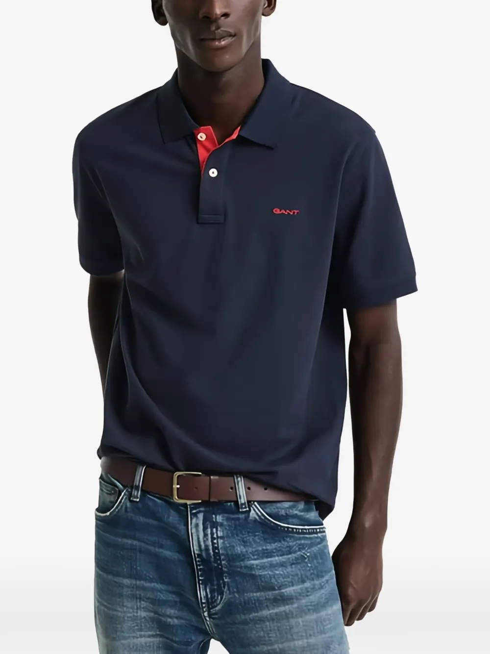 Gant logo-detail polo shirt - Blauw